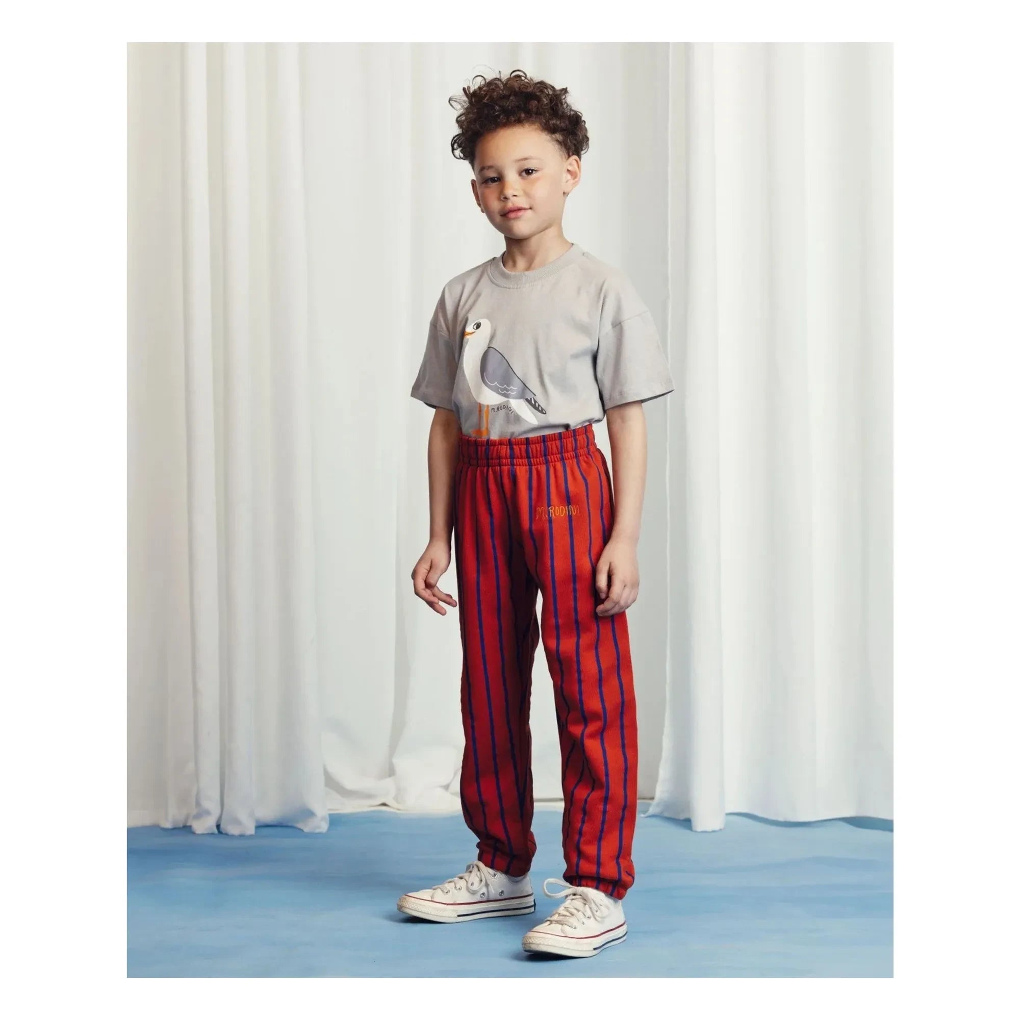 Mini Rodini - Seagull T-shirt Organic Cotton | Gray