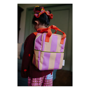 Sticky Lemon - Small Striped Backpack | Powder pink