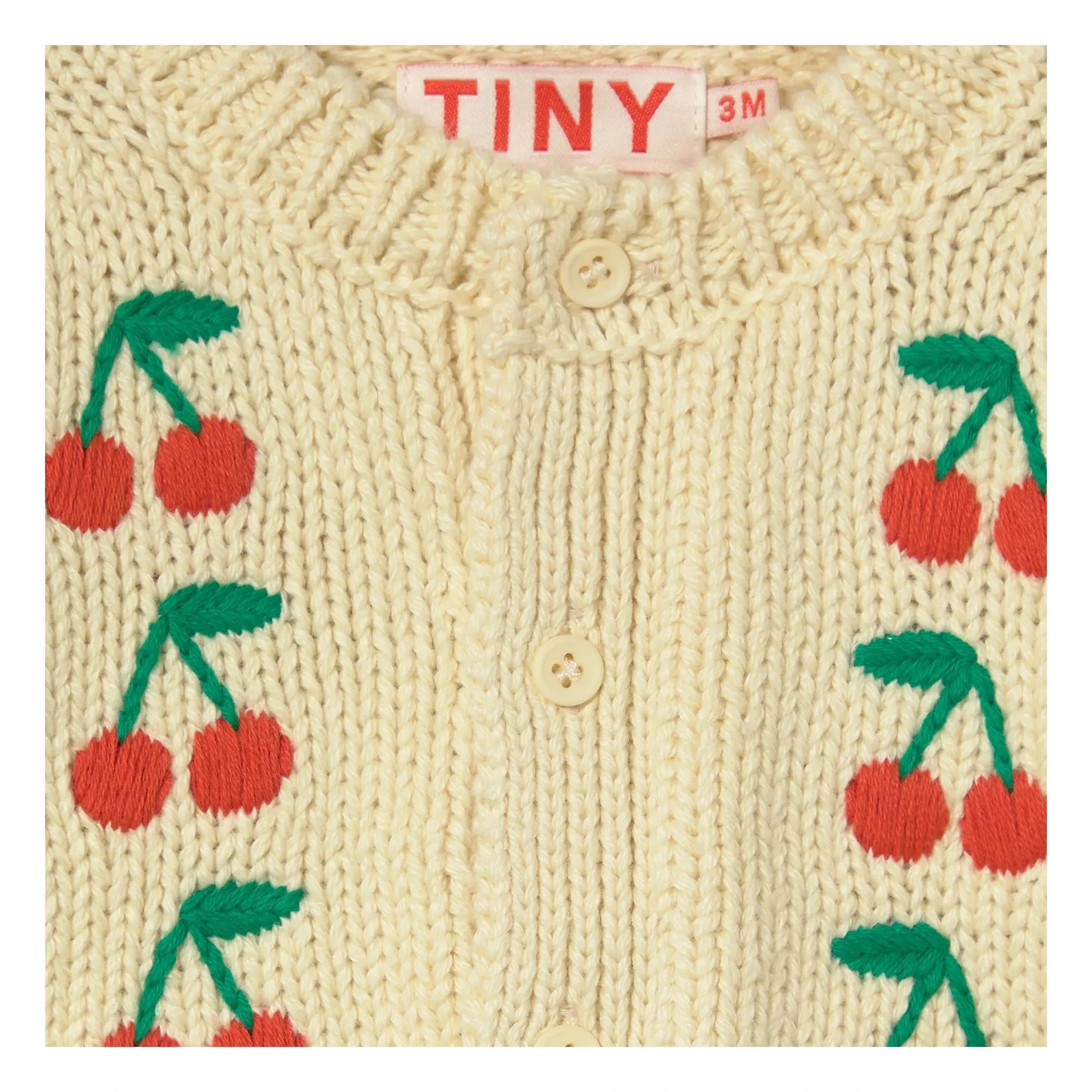 Tinycottons - Cerises Hırka | Soluk Sarı