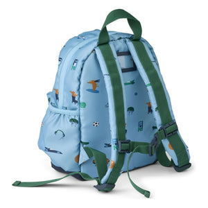 Liewood - Andreas Car Backpack Made from Recycled Fibers | Blue