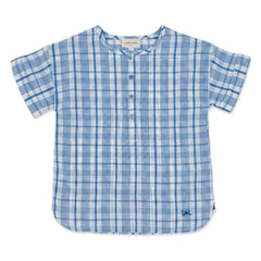 Louis Louise - Saul Kareli Kurta | Mavi