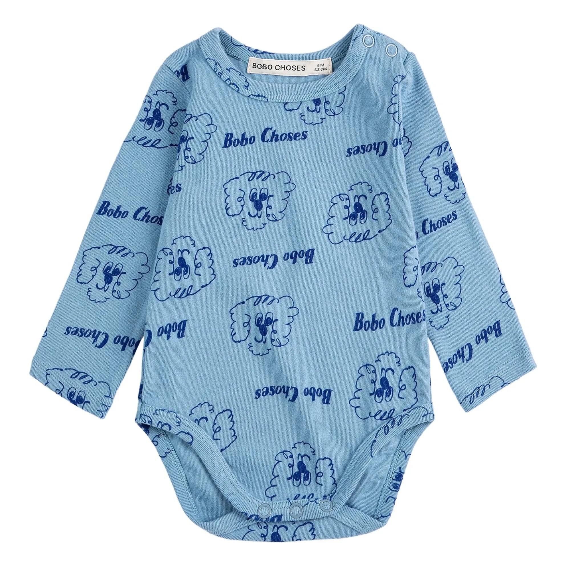 Bobo Choses - Body Dogs Organik Pamuk | Mavi