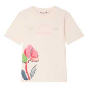 Bonpoint - Thida Fleur organik pamuklu T-shirt | Açık Pembe