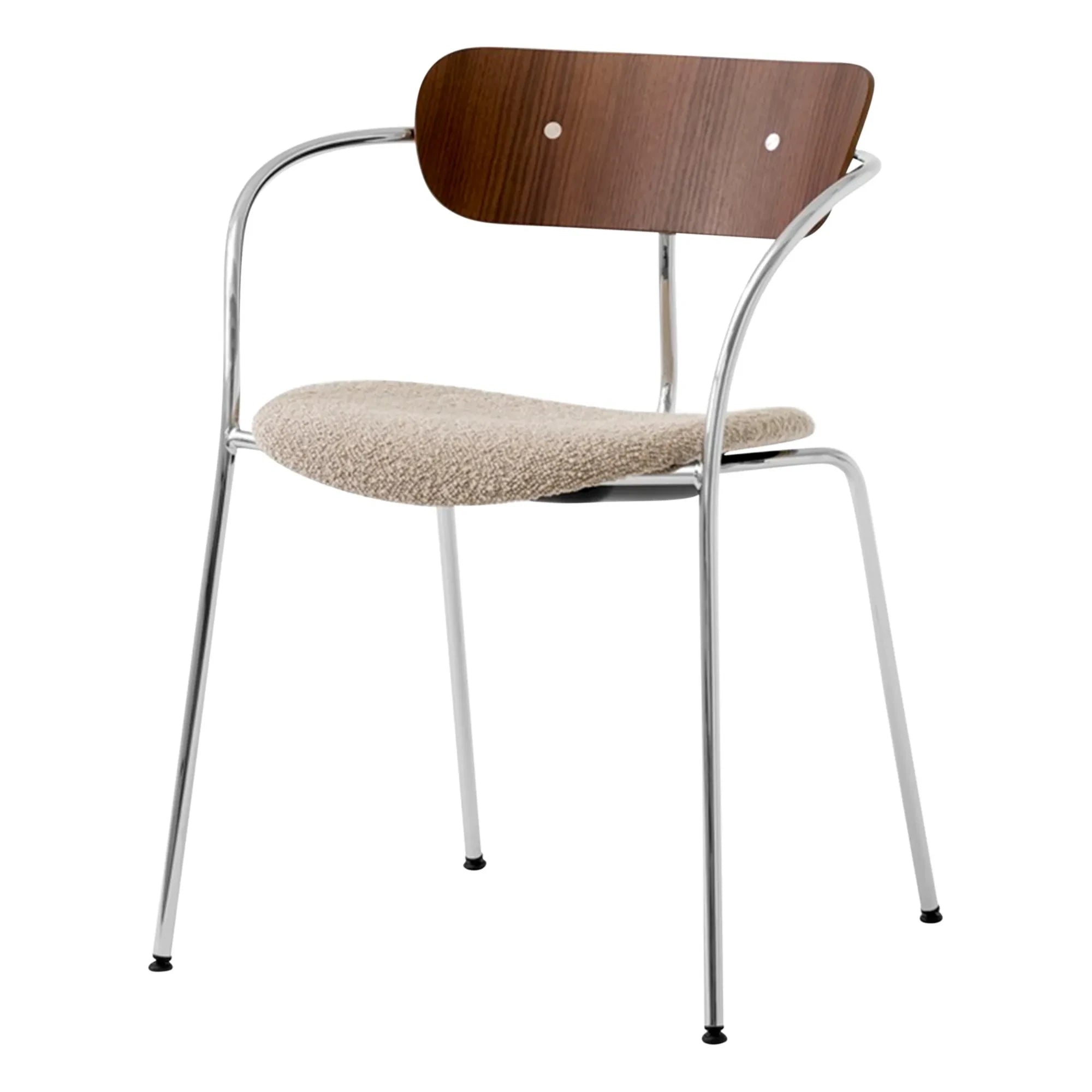 & Tradition - AV4 Kollu Pavilion Stuhl - verchromtes Gestell | Beige