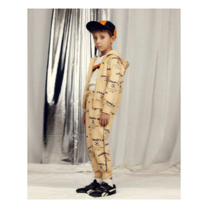 Mini Rodini - Alien City Organic Cotton Hoodie | Beige