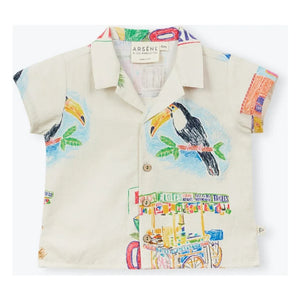 Arsène et Les Pipelettes - Toucan Twill gömlek | Ekru