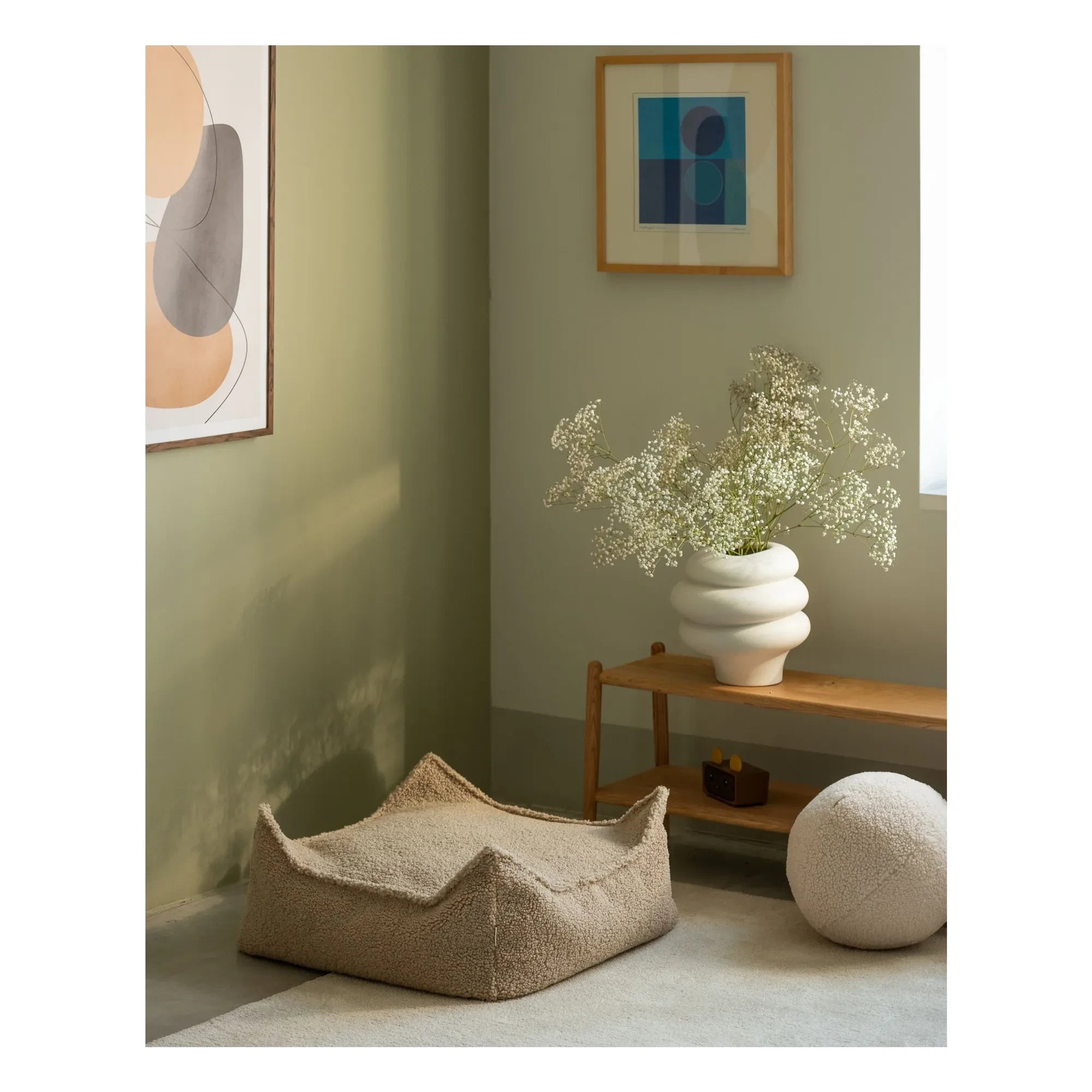 Wigiwama - Teddy Ottoman | Bej
