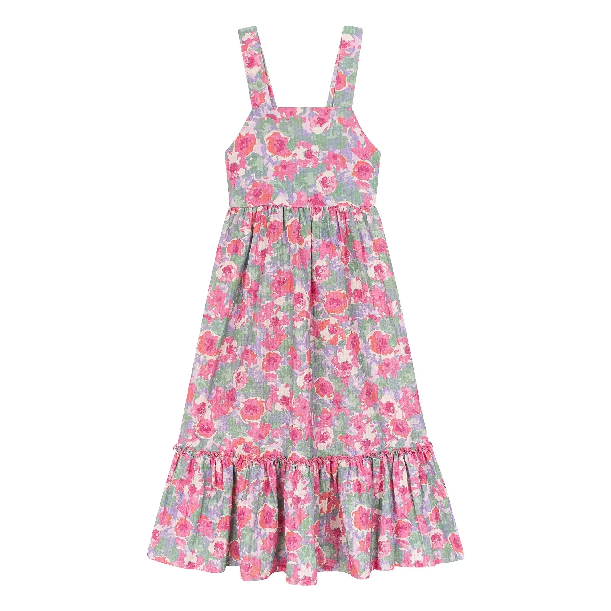 My First Cantê - Belle Fleurs Elbise | Pembe