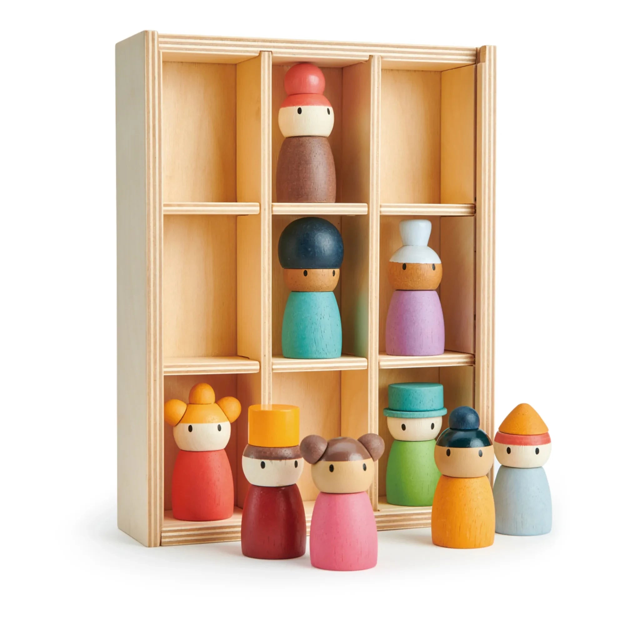 Tender Leaf Toys - Happy Folk Hotel und Holzfiguren