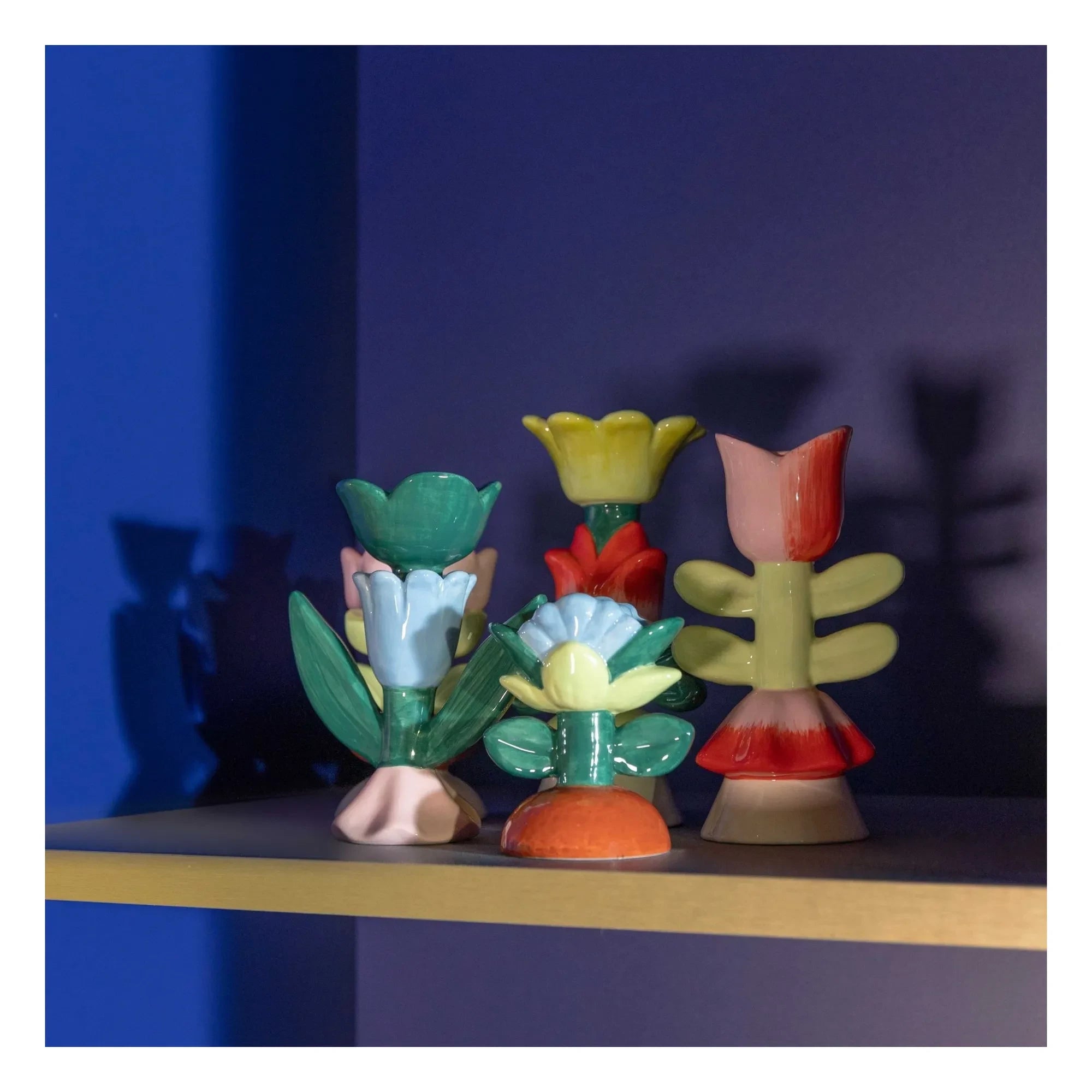 &Klevering - Kerzenständer Blume Tulpe | Rosa
