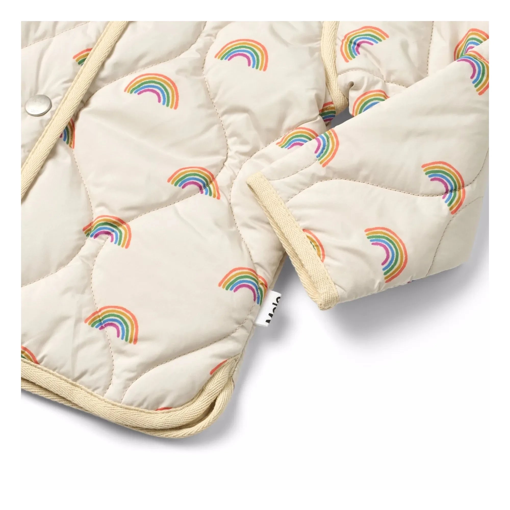 Molo - Harrie Rainbow Jacke aus recycelten Fasern | Ecru