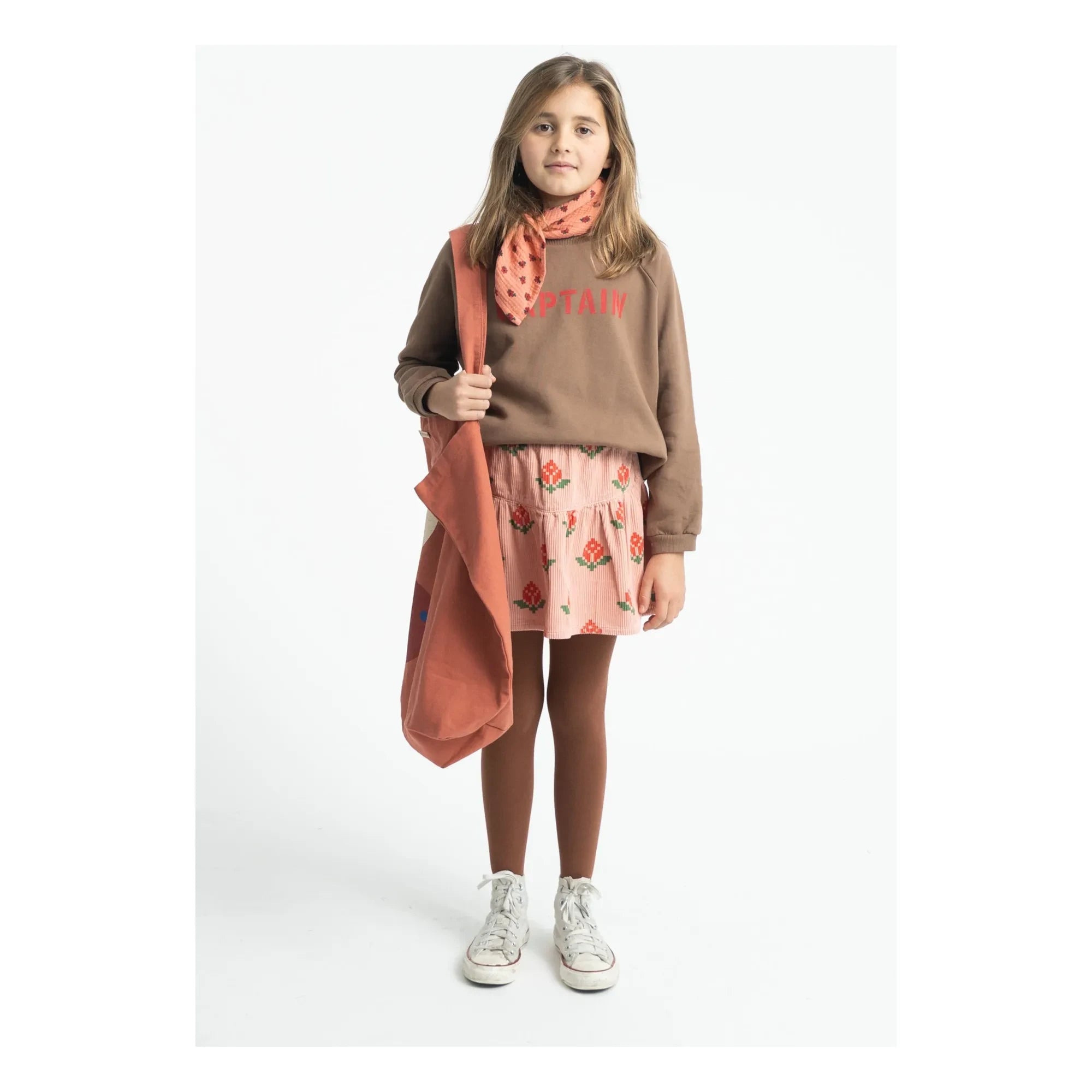 Piupiuchick - Sweat Captain Organik pamuk | Kahverengi