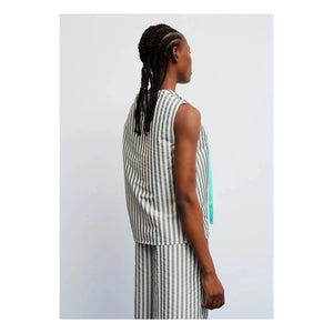 Dr Bloom - Menta Striped Blouse | Khaki