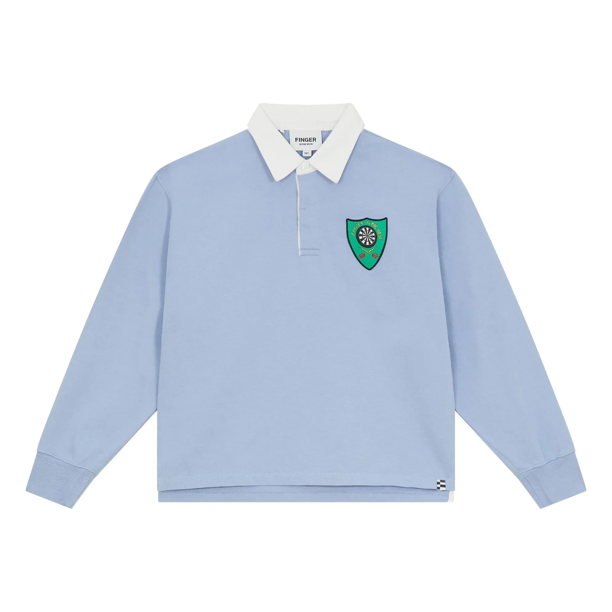 Finger in the Nose - Ezra Striped Organic Cotton Polo Shirt | Steel