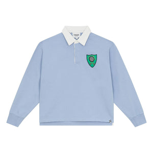 Finger in the Nose - Ezra Striped Organic Cotton Polo Shirt | Steel