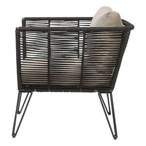 Bloomingville - Mundo Outdoor Lounge Sessel | Schwarz