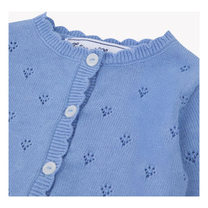 Tartine et Chocolat - Durchbrochene Strickjacke | Blau