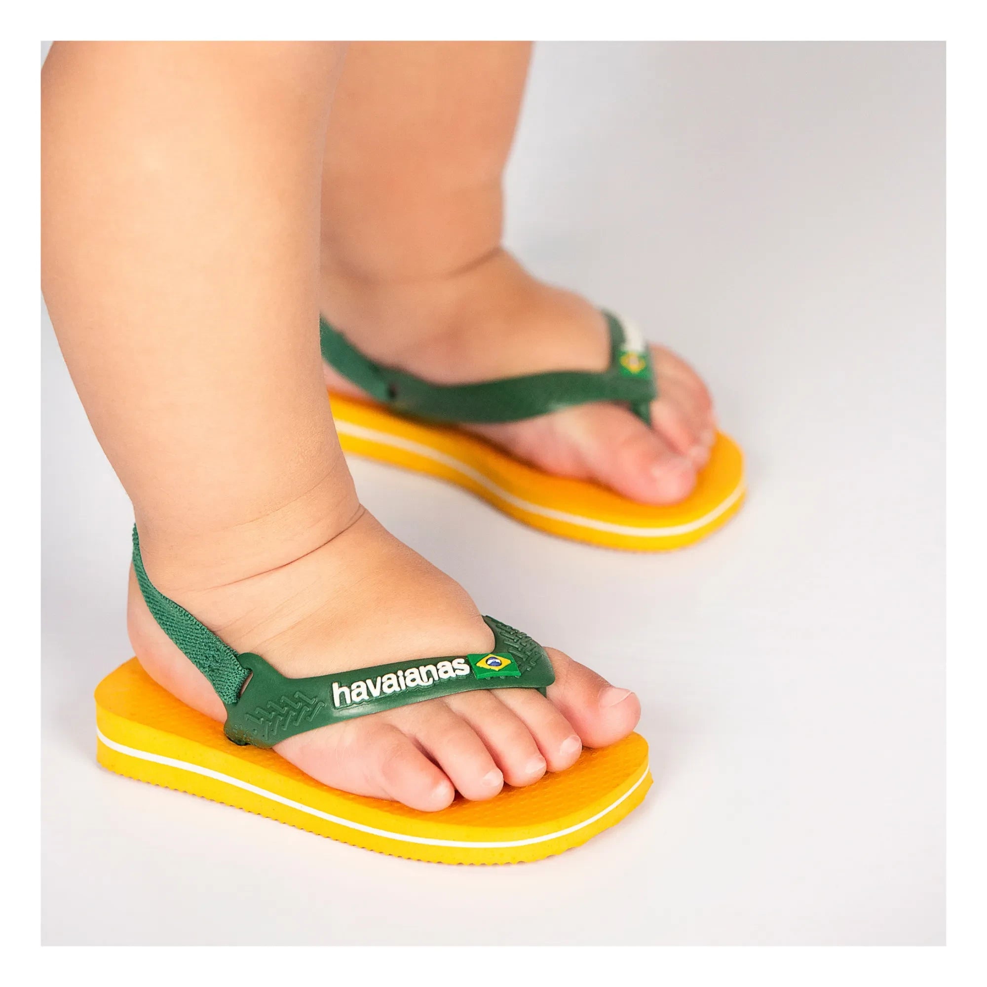 Havaianas – Zehentrenner Baby Brasil Logo | Gelb