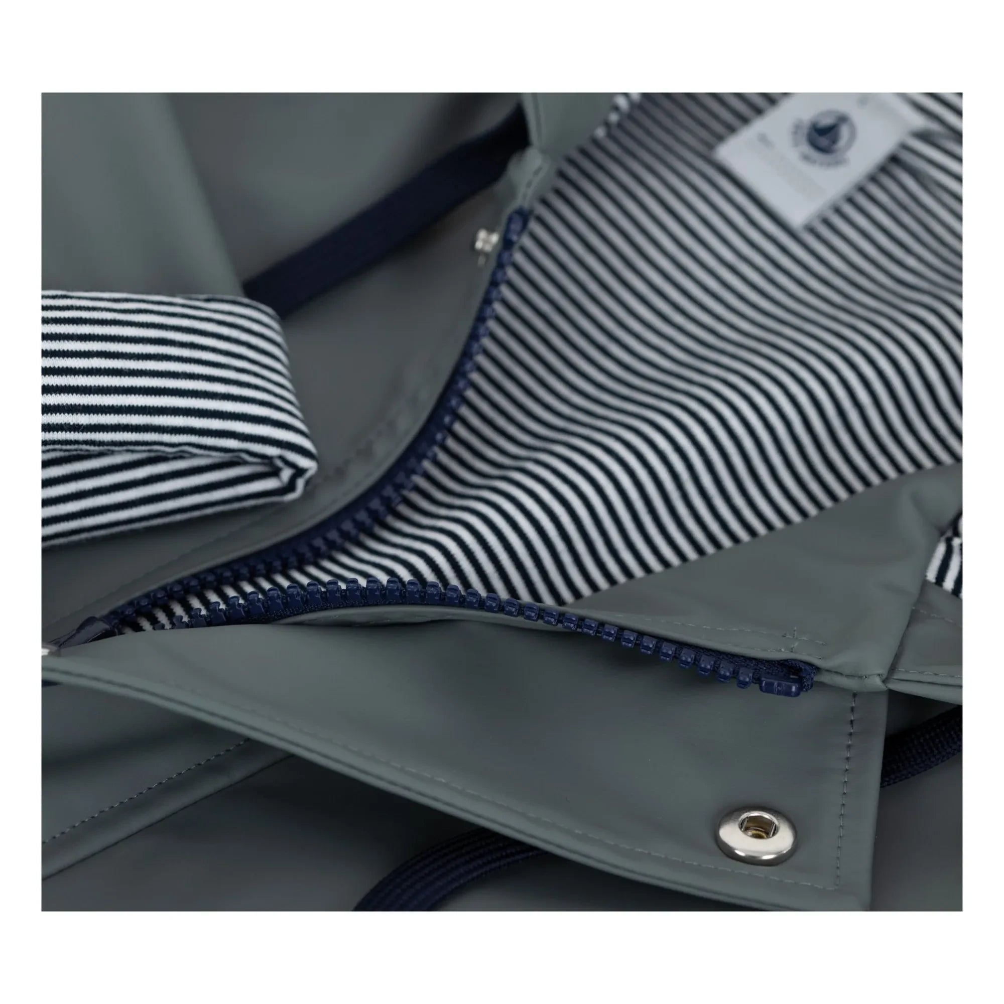 Petit Bateau - Ciré Iconique Geri Dönüştürülmüş Lif | Gri-yeşil