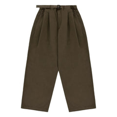 Kappy - Two Ribbed Wide Leg Trousers | Brown
