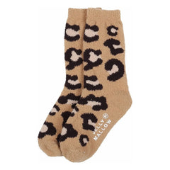 Jelly Mallow - Leopar Tarry Çorap 2 Çift | Bej