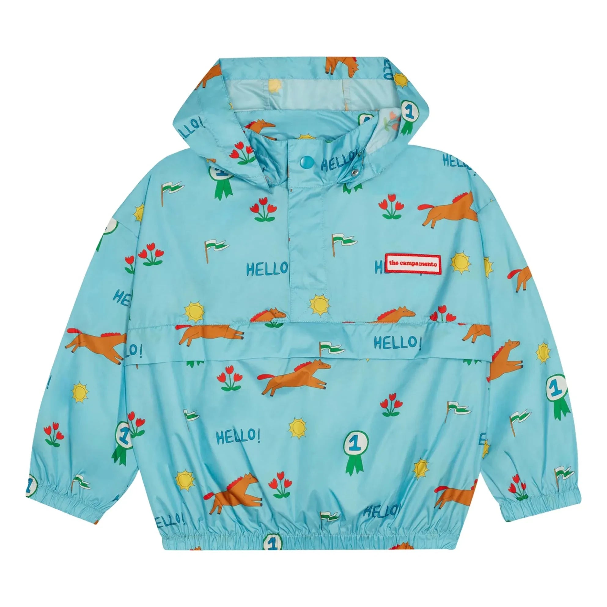 The Campamento - Horse Windbreaker Recycled Fiber | Azure Blue