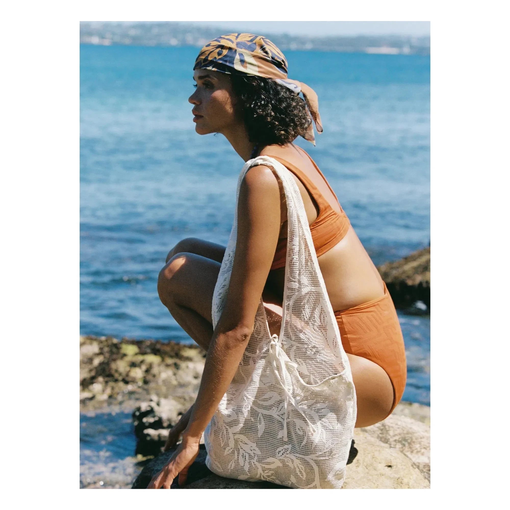 Soleil Soleil - Florienne Bio-Baumwoll-Schal | Braun