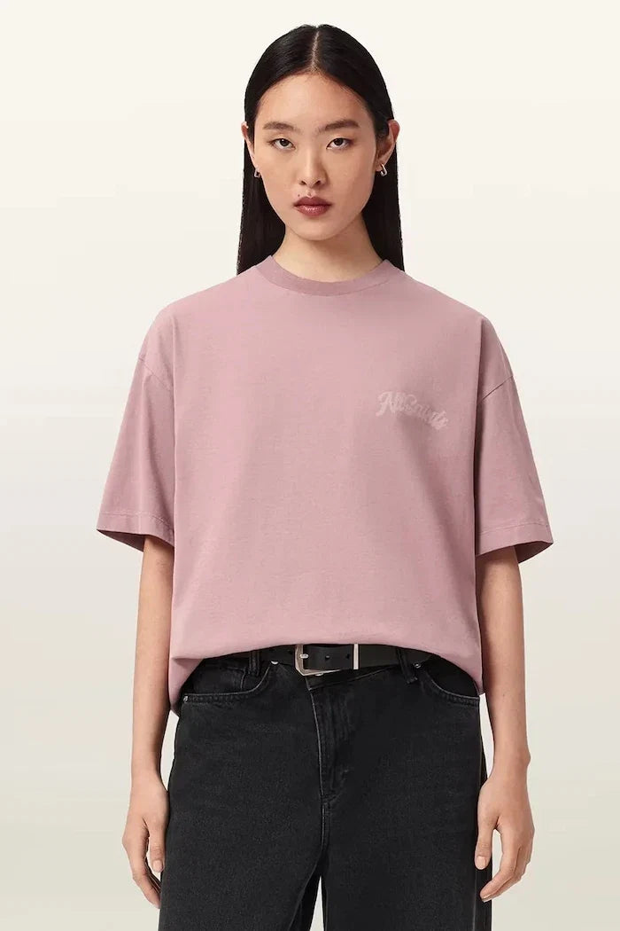 AllSaints Pamuklu Kadın Oversize Tişört ODYSSEY ETTA TEE