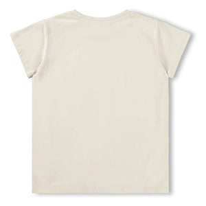 Molo – Ranva Herz-T-Shirt aus Bio-Baumwolle | Ecru