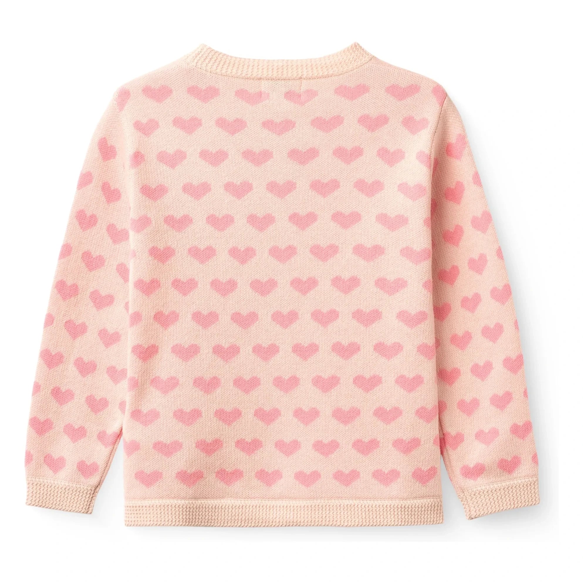 Copenhagen Colors - Organic Cotton Heart Cardigan | Pink