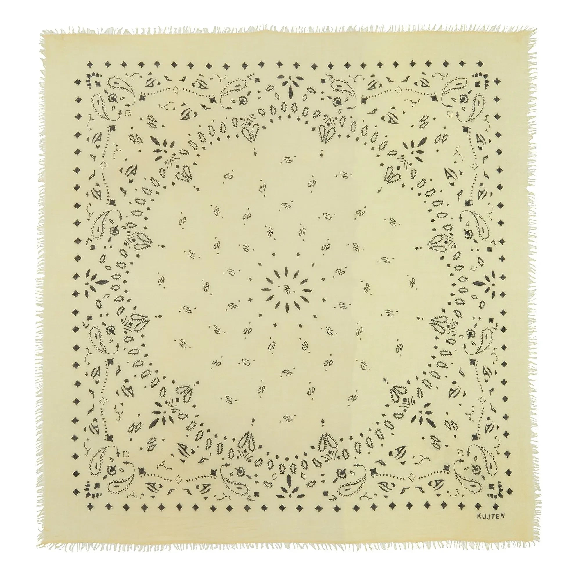 Kujten - Effy Kaşmir Bandana | Anis yeşili
