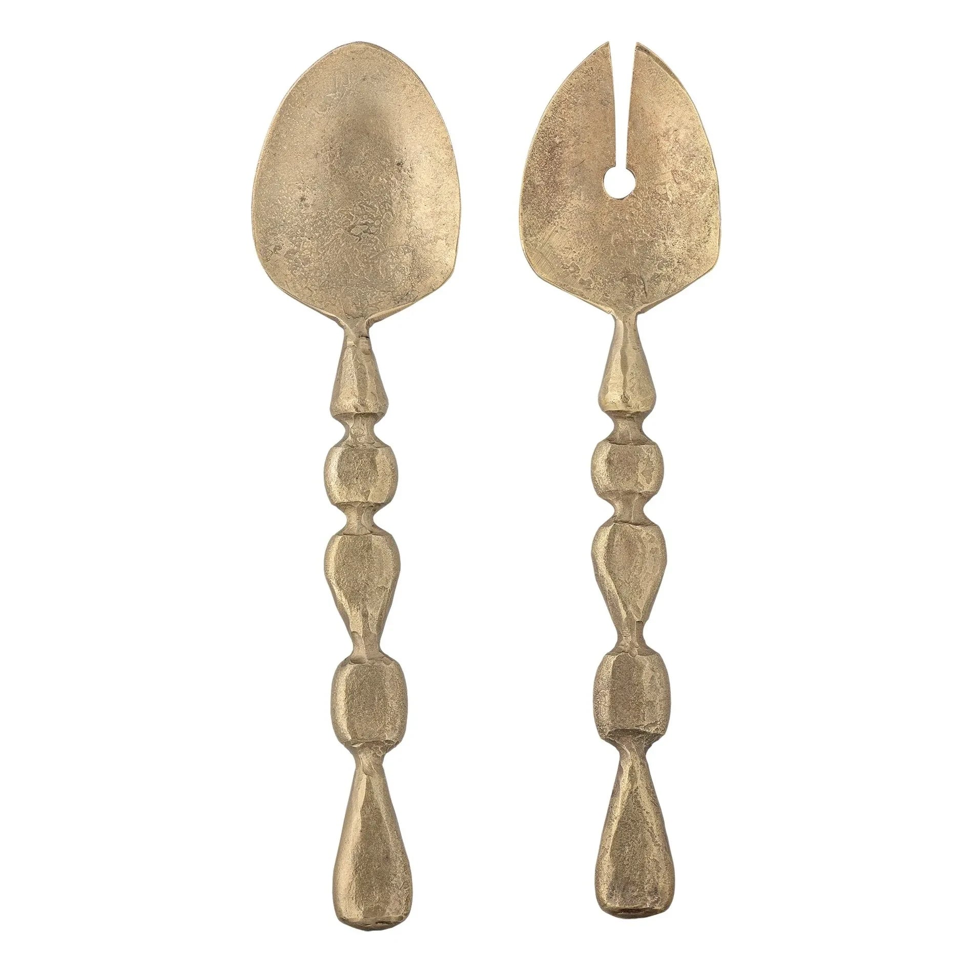 Bloomingville - Edi metal salata servis takımı - 2'li Set | Pirinç