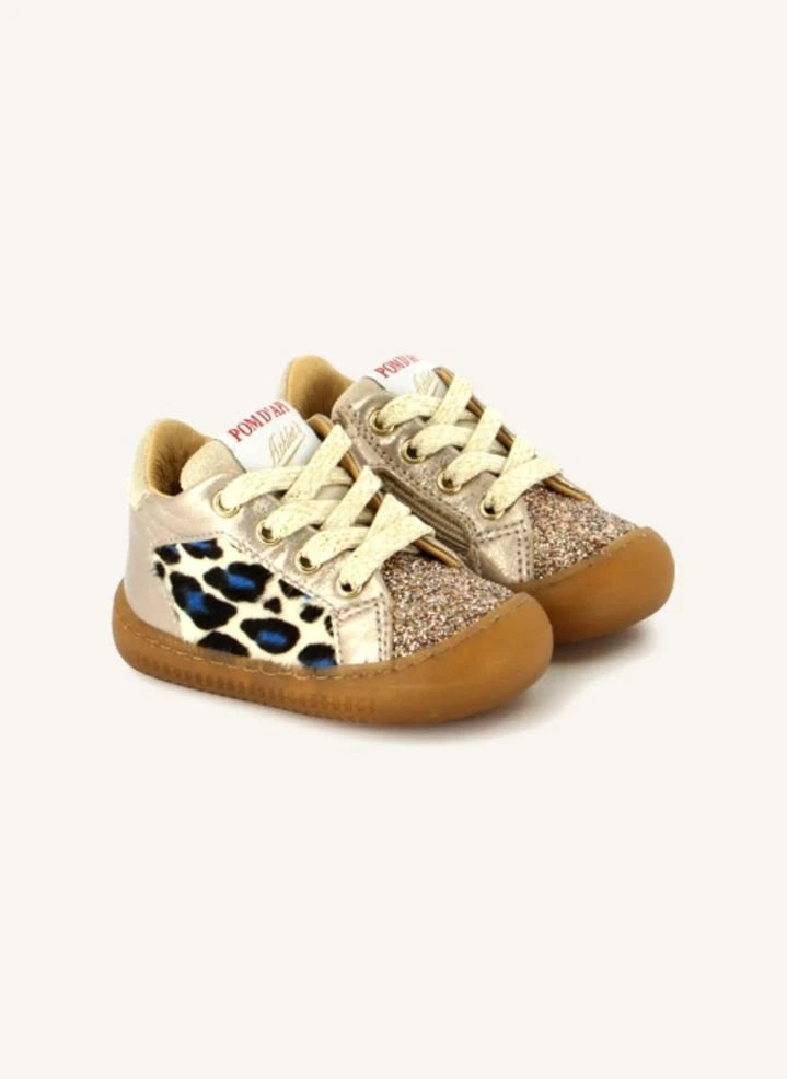 Pom d'Api - Yaka Star Glitter Sneakers | Champagne