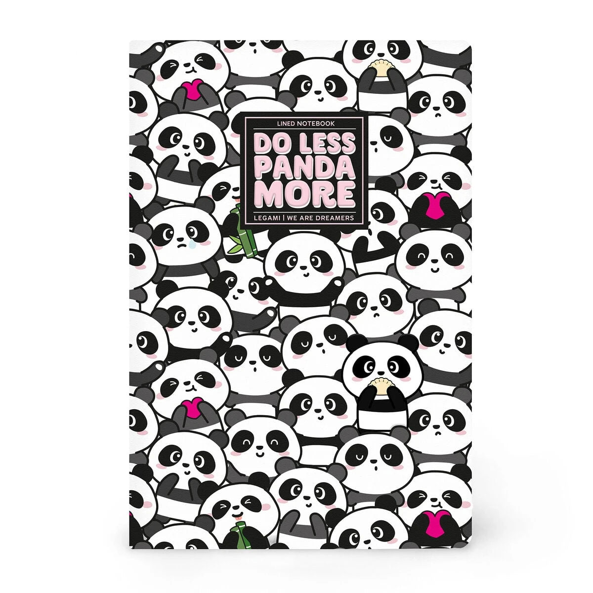 Legami - A5 Çizgili Defter Resimli Sert Kapak - Panda