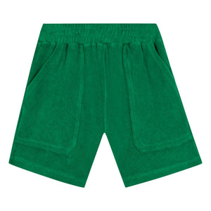 Bonton - Nono Handtuch-Shorts | Smaragdgrün