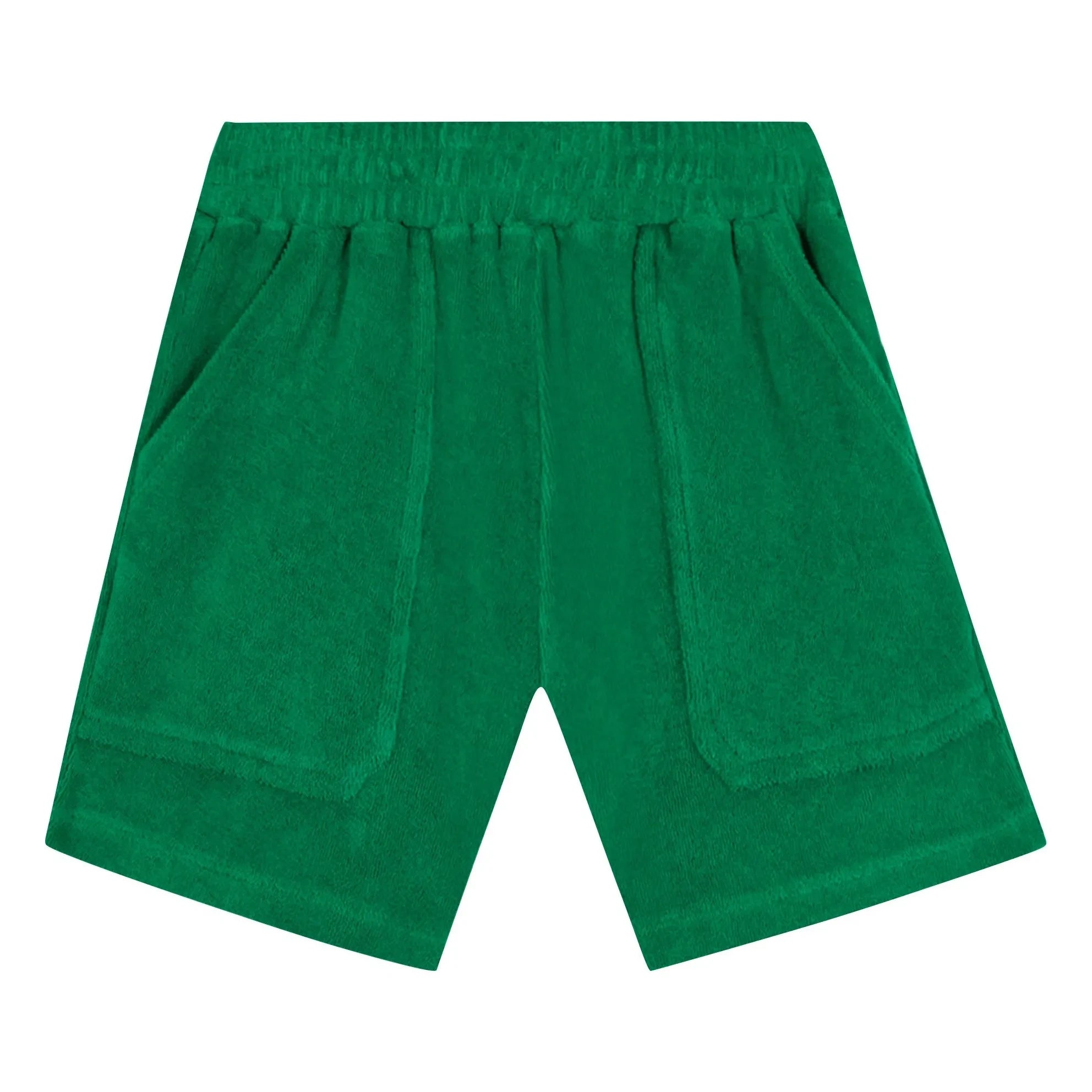 Bonton - Nono Handtuch-Shorts | Smaragdgrün
