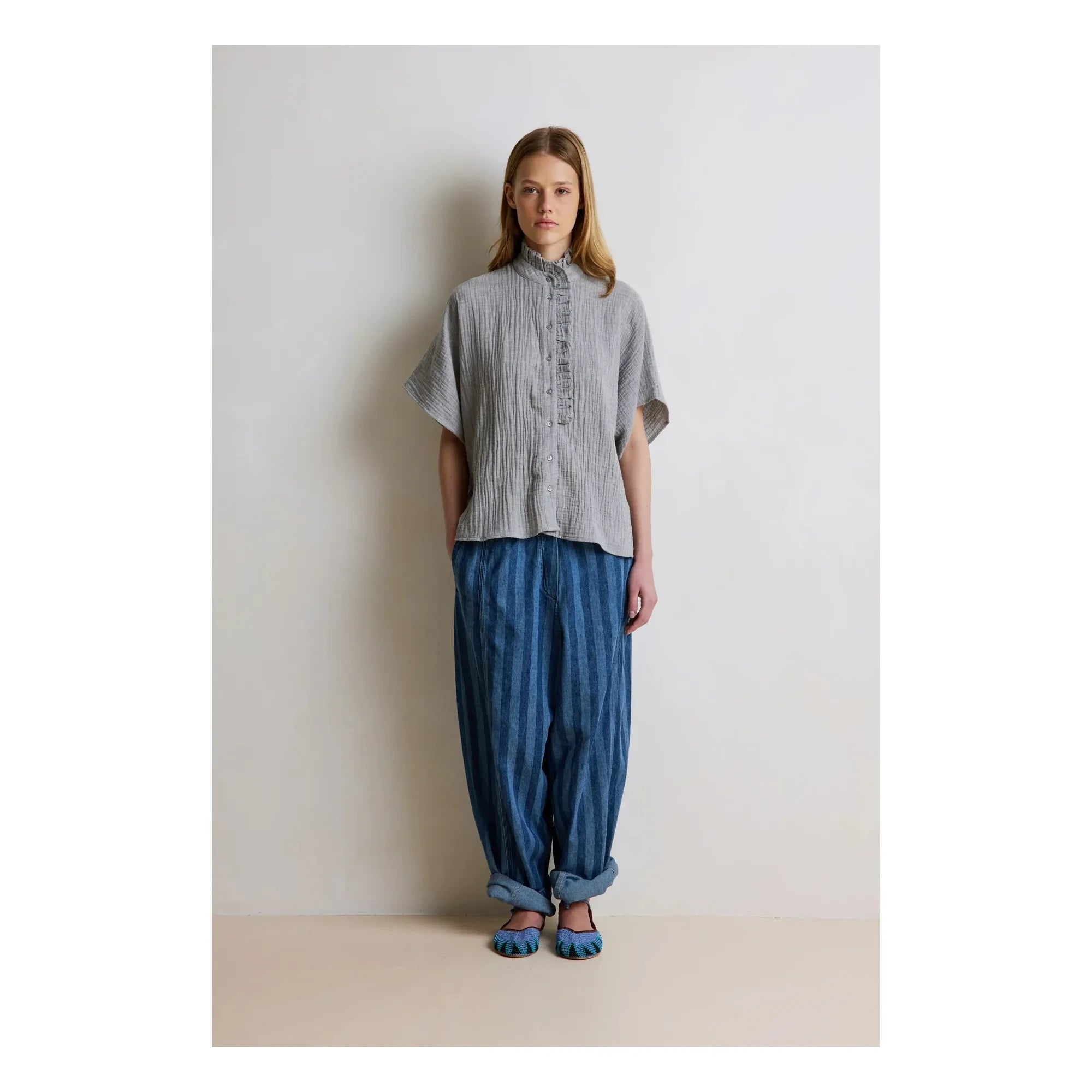 Hod - Natasha Cotton Shirt | Blue