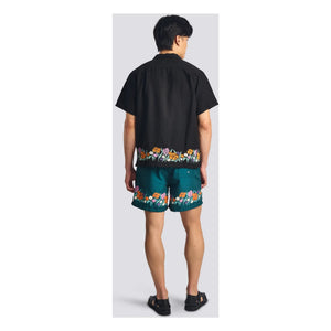 Bather – Camp Leinenhemd | Schwarz
