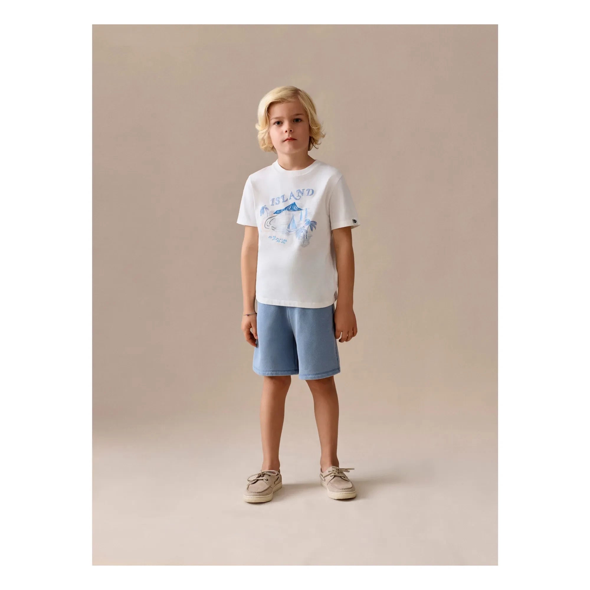 Bonpoint - Thibald organik pamuklu T-shirt | Ecru