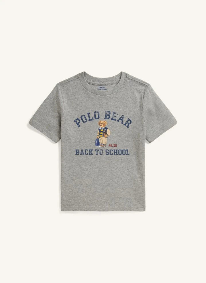 Ralph Lauren - Polo Bear Okula Dönüş Tişörtü | Gri