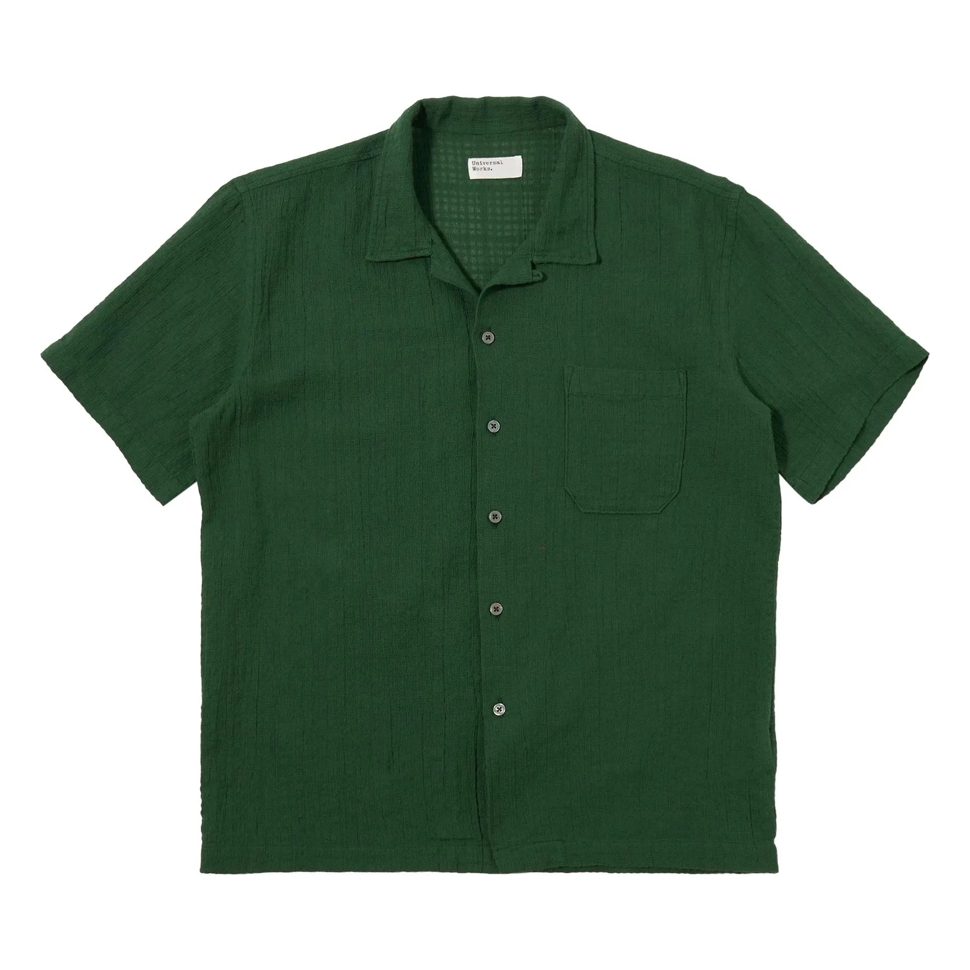 Universal Works - Chemise Road Pamuk | Yeşil