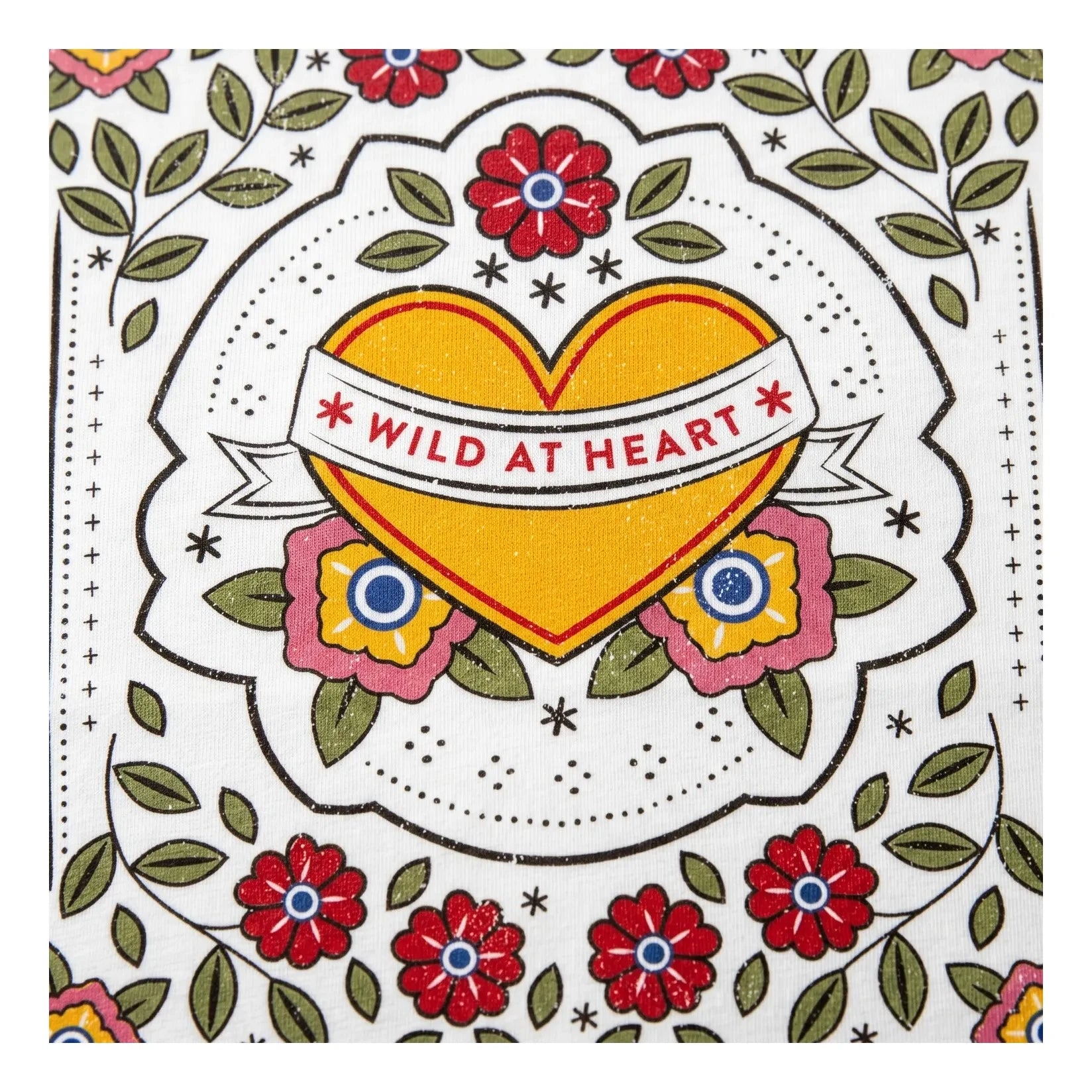 Hundred Pieces - Luna Wild at Heart Tişört | Kirli beyaz