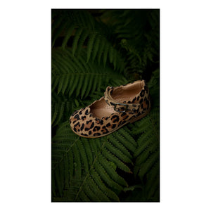 Petit Nord - Scallop Mary Jane Leopar | Kahverengi