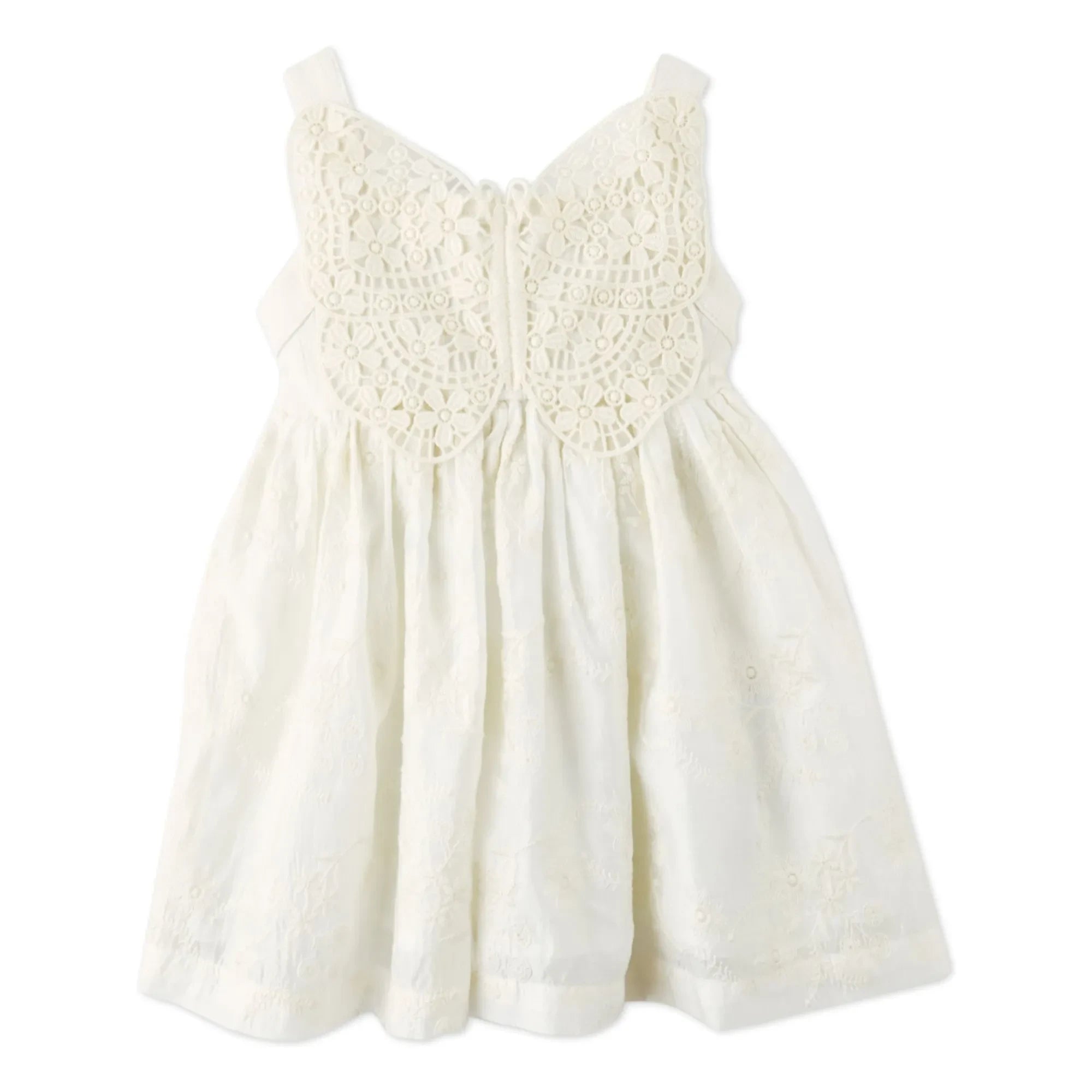 Gingersnaps - Gabrielle Embroidered Dress | White
