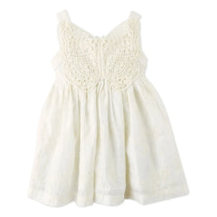 Gingersnaps - Gabrielle Embroidered Dress | White