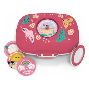 Monbento - MB Gram Oiseaux Snackbox | Rosa