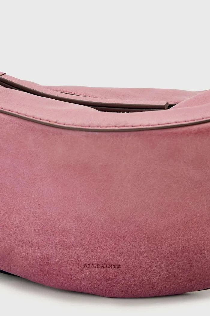 AllSaints LUNA kadın deri kruvasan çanta