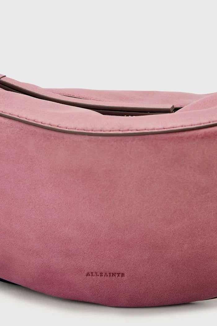 AllSaints LUNA kadın deri kruvasan çanta