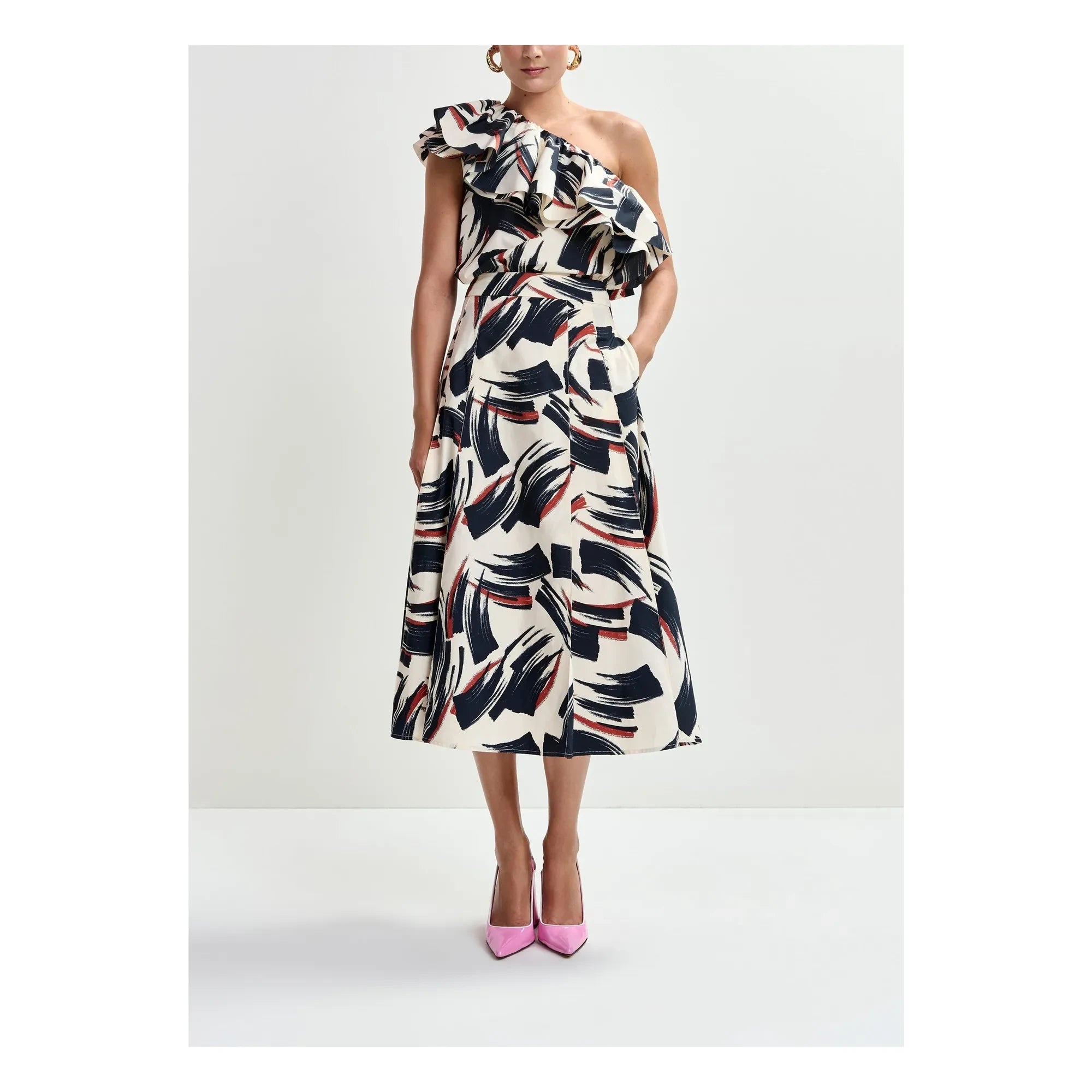 Essentiel Antwerp - Jillian Asymmetrisches Oberteil | Dunkelrot