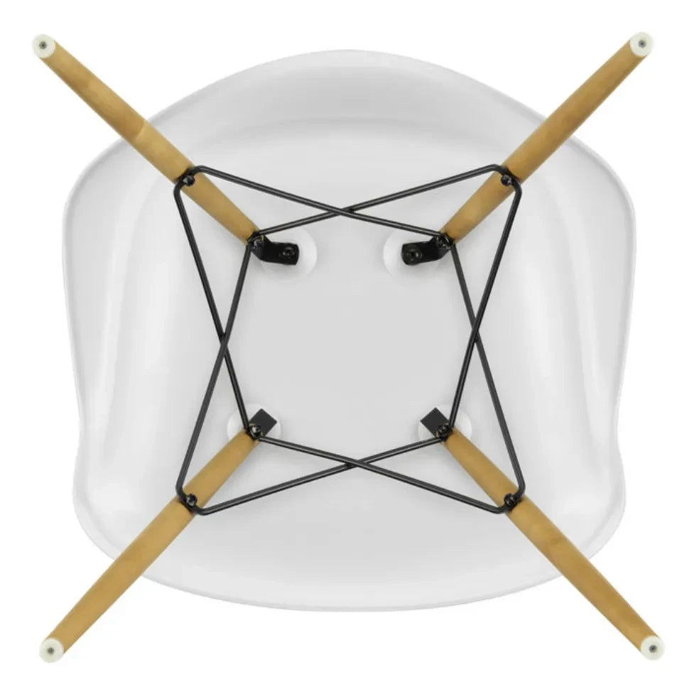 Vitra - DAW Stuhl - Ahornuntergestell - Charles & Ray Eames | Weiß